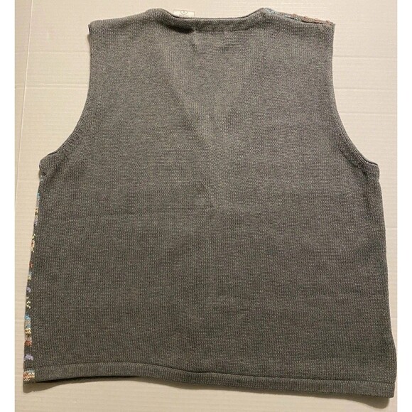 Tabi International Vintage Sweater Vest Cottage Preppy Classic Embroidered Knit - Picture 8 of 15